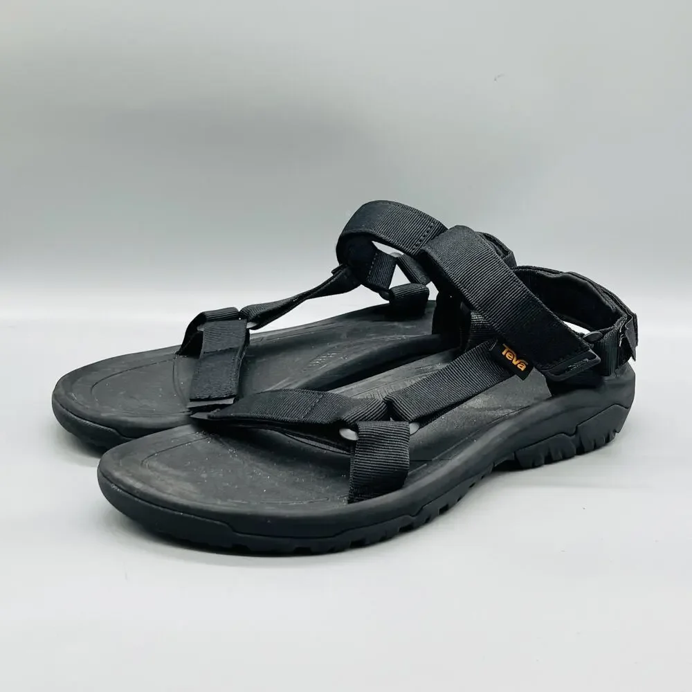 Teva Sandals Mens 12 Black Adjustable Strap Sport Hiking Outdoor Shoes Comfort